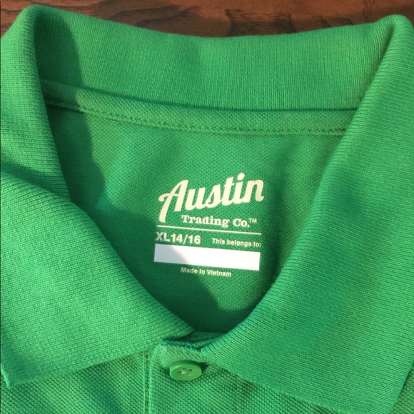 Austin Clothing Co. Shirts & Tops Kelly Green Uniform Polo Shirts
